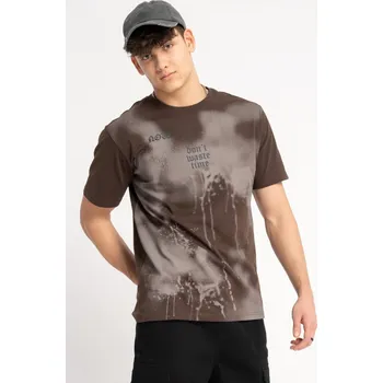 Chlapecké tričko Reporter Young | Chlapecké hnědé tričko s celoplošným potiskem - Barva HNĚDÁ, Velikost 164 251-0440B-22-900-1