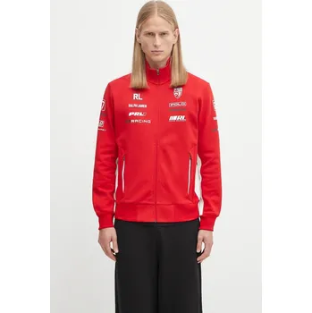 Pánská mikina Mikina Polo Ralph Lauren Fztrkjktm2 Long Sleeve Full Zip, XL, červená, 33X