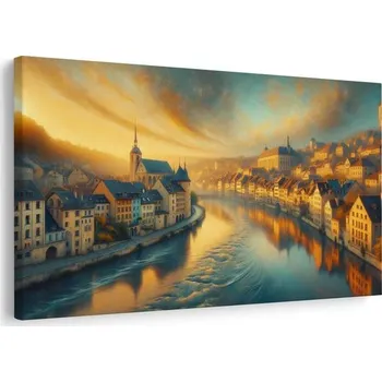 Obraz Dovido Obraz město v ranním svitu