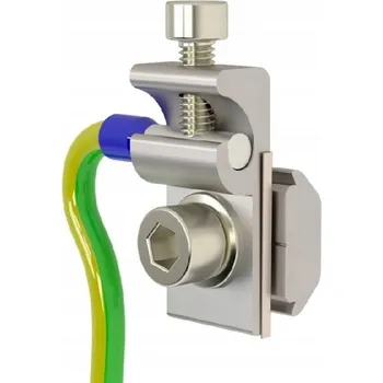 Uzemňovací svorka pro profil, lištu fotovoltaického panelu (PV)