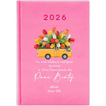 Kalendář Knižkový kalendář 2026 A5 FunnyCase růžový