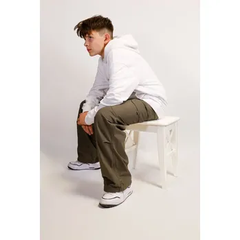 Reporter Young | Chlapecké tmavě hnědé CARGO kalhoty s kapsami na nohavicích - Barva HNĚDÁ, Velikost 176 251-0110B-01-590-1