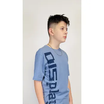 Reporter Young | Chlapecké modré tričko s potiskem ‚DISPLAY‘ - Barva MODRÁ, Velikost 170 243-0440B-18-450-1