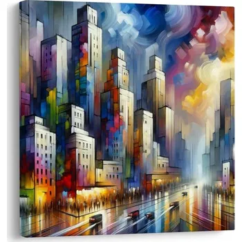 Obraz Dovido Obraz abstraktní panorama města