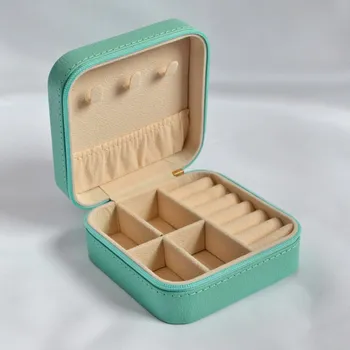 Šperkovnice Šperkovnice čtvercová na zip SK0001/B mint II. jakost