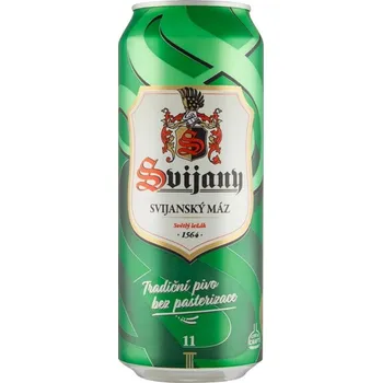 Pivo Pivovar Svijany Svijany Svijanský Máz světlý ležák 11° 4,8% 0,5 l (plech)