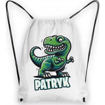 Školní batoh Školní Vak na Boty Batoh do Tělocvičny Pro Předškoláky Krokodýl DINOSAURUS +JMÉNO