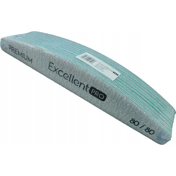 Sada prémiových pilníků na nehty lodičky 80/80 zebra šedé, 10 ks