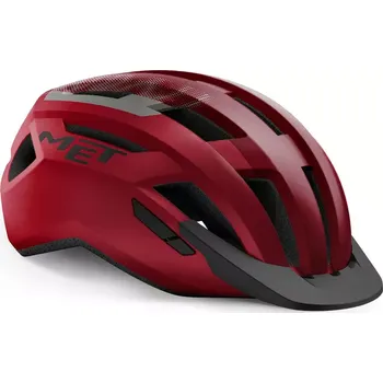 Cyklistická přilba MET Helma MET ALLROAD, červená velikost 52-56