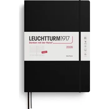 Diář Daily Planner 2026 Master (A4+) Black