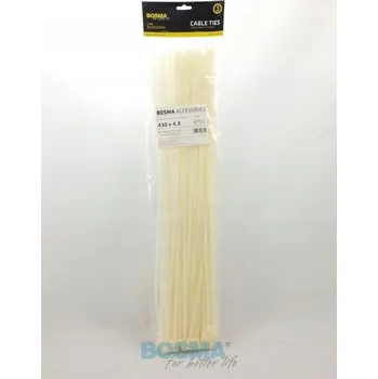 Stahovací páska Kabelová páska Bosma 4,8 mm x 430 ⌀ 4,8 mm 100 ks