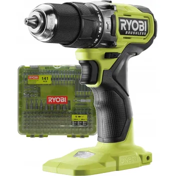 Vrtačka RYOBI Aku Vrtačka 18V RPD18BL1-0 + Sada bitů a vrtáků - 141 ks
