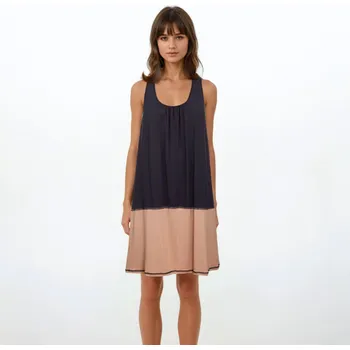 Dámská noční košile TREAT WEAR DÁMSKÁ NOČNÍ KOŠILKA - FRESH RAMÍNKA: Černá+Latte 3XL