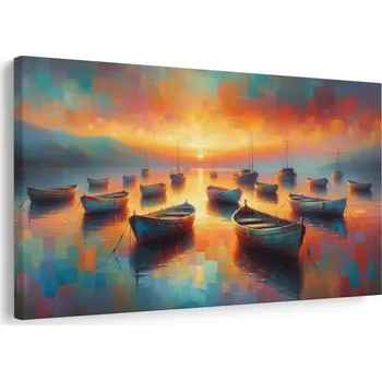 Obraz Dovido Obraz lodě při západu slunce