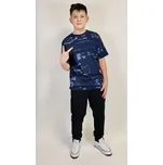Reporter Young | Chlapecké tmavě modré tričko s celoplošným digitálním potiskem - Barva VÍCEBAREVNÁ, Velikost 158 243-0440B-23-900-1