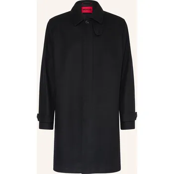 Pánský zimní kabát Hugo Pánský Vlněný Kabát maver2542, černá, 48