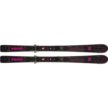 Sjezdové lyže Völkl Flair Jr + vMotion 4.5 Jr Lady Velikost: 120 L black/pink+V black/pink 24/25