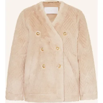 Dámský kabát Rich & Royal Dámská Bunda Z Umělé Kožešiny, béžová, 34