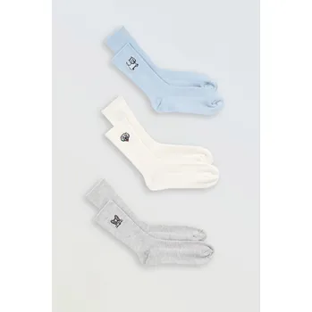 Reporter Young | Dívčí barevná sada ponožek s výšivkou – 3-PACK, motivy zvířat - Barva VÍCEBAREVNÁ, Velikost 34/36 251-0995G-10-210-1