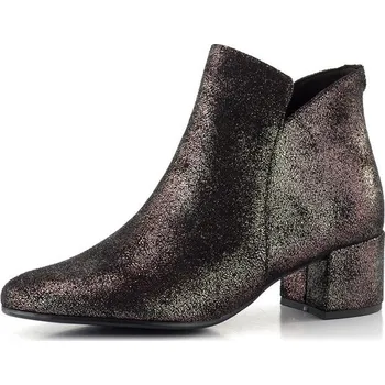 Dámské kozačky Tamaris elegantní textilní kotník pewter 1-25354-43 - 40 | P697160