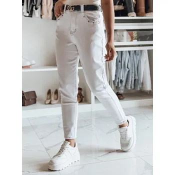 Dámské džíny Dámské bílé mom fit džíny LIKEMELOO DStreet černá | bílá 3393098