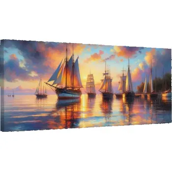 Obraz Dovido Obraz večer v přístavu