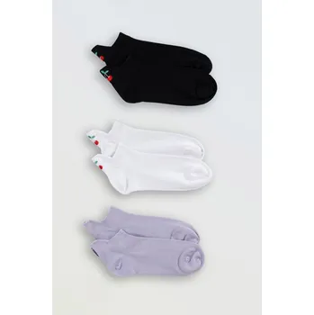 Reporter Young | Dívčí barevná sada ponožek s výšivkou CHERRY 3-PACK - Barva VÍCEBAREVNÁ, Velikost 34/36 251-0995G-09-200-1