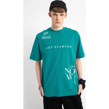 Reporter Young | Chlapecké modro-zelené tričko s potiskem - Barva MOŘSKÁ, Velikost 176 251-0440B-66-550-1