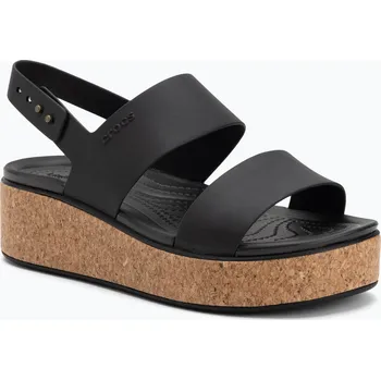Dámské sandále Dámské sandály Crocs Brooklyn Cork Low Wedge black/black