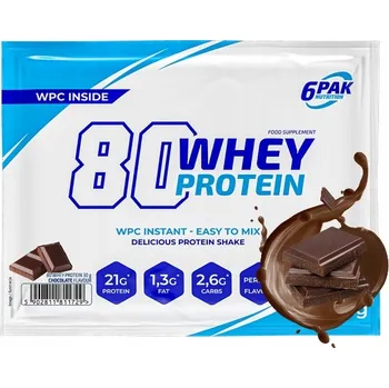 Protein Protein syrovátkový koncentrát - WPC BALENÍ 6 KUSŮ Nutrition prášek 30 g čokoládová příchuť
