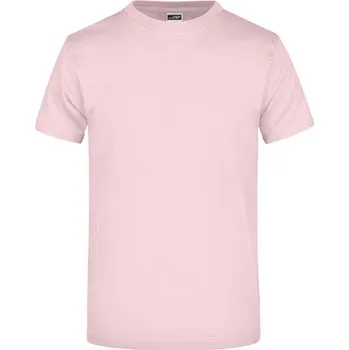 Pánská móda James&Nicholson Unisex triko JN002 Rose XL