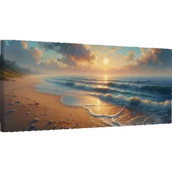 Obraz Dovido Obraz zlatavé světlo na pláži