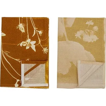 Utěrka Sada kuchyňských utěrek Bloomingville 2-pack 82057379 žlutá 11X