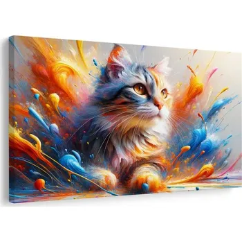 Obraz Dovido Obraz kočka v explozi barev