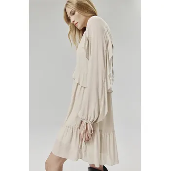 Dámské šaty Šaty Answear.LAB WA24.SUD014 béžová 01X, vel. S/M