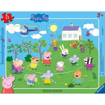 Puzzle Ravensburger vkládačka Prasátko Peppa, 11 dílků
