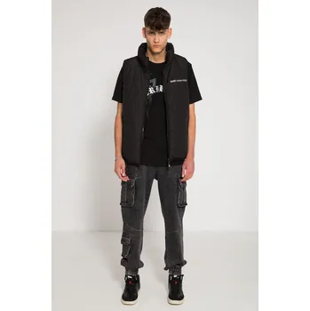 Chlapecké džíny Reporter Young | Chlapecké černé džíny jogger s kapsami a gumou v pase - Barva ČERNÁ, Velikost 176 243-0110B-47-004-1