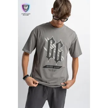 Chlapecké tričko Reporter Young | Chlapecké šedé tričko s potiskem GG na přední straně - Barva ŠEDÁ, Velikost 134/140 243-0440B-59-150-1