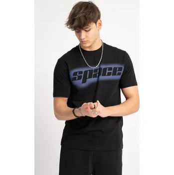 Reporter Young | Chlapecké černé tričko s potiskem SPACE - Barva ČERNÁ, Velikost 176 251-0440B-07-100-1