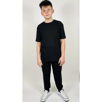 Reporter Young | Chlapecké černé tričko s kontrastním potiskem na zádech - Barva ČERNÁ, Velikost 164 243-0440B-50-100-1