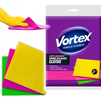 Utěrka HOUBIČKOVÉ UTĚRKY 3 KUSY OPAKOVANĚ POUŽITELNÉ SUPER SAVÉ ODOLNÉ VORTEX