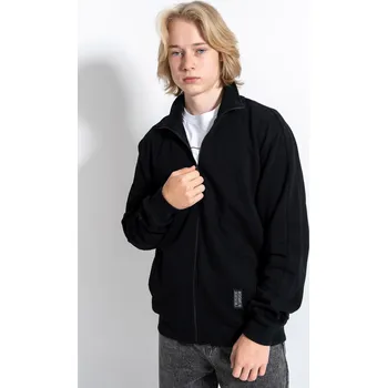 Chlapecká bunda Reporter Young | Chlapecká černá bomber mikina se zipem a potisky - Barva ČERNÁ, Velikost 164 243-0554B-14-100-1