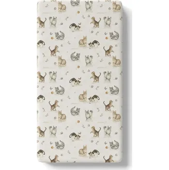 Prostěradlo BABYSTEPS Prostěradlo bavlněné do postýlky 60x120 Koťátka Cat Lovers