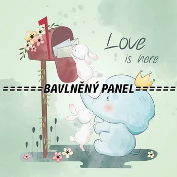 Panel bavlna - DĚTSKÉ MOTIVY-132-89 Velikost: 15x15cm