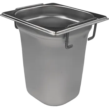 Gastronádoba nerezová plná GN 1/6 s úchyty 176 x 162 mm, hloubka: 200 mm