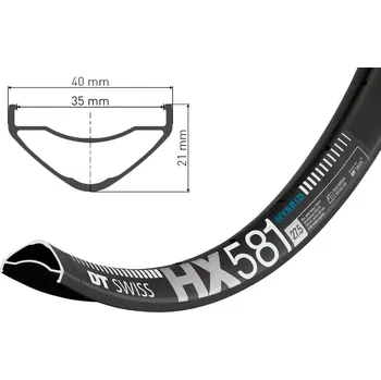 Ráfek na kolo DT Swiss 27,5" MTB ráfek DT Swiss HX 581, 584x35 počet děr 32