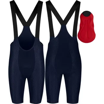 cyklistické kraťasy FORCE Pánské kraťasy Force Winner se šráky a vložkou, tmavě modré velikost L