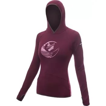 Dámská mikina Sensor Sensor Merino Wool Upper MOUNTAINS dámská mikina, fox, port red velikost S