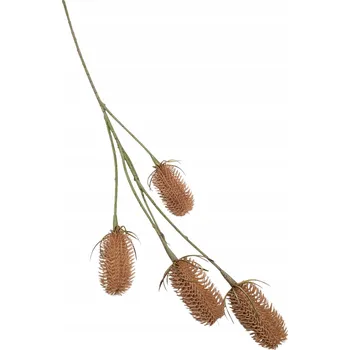 umělá květina UMĚLÁ VĚTVIČKA ŠTĚTKA SVĚTLE HNĚDÁ DEKORACE KVALITNÍ SILIKON XXL 73 cm