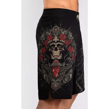 MMA MMA šortky Venum Santa Muerte 5.0 - Deep Black/Gold Velikost: XXL